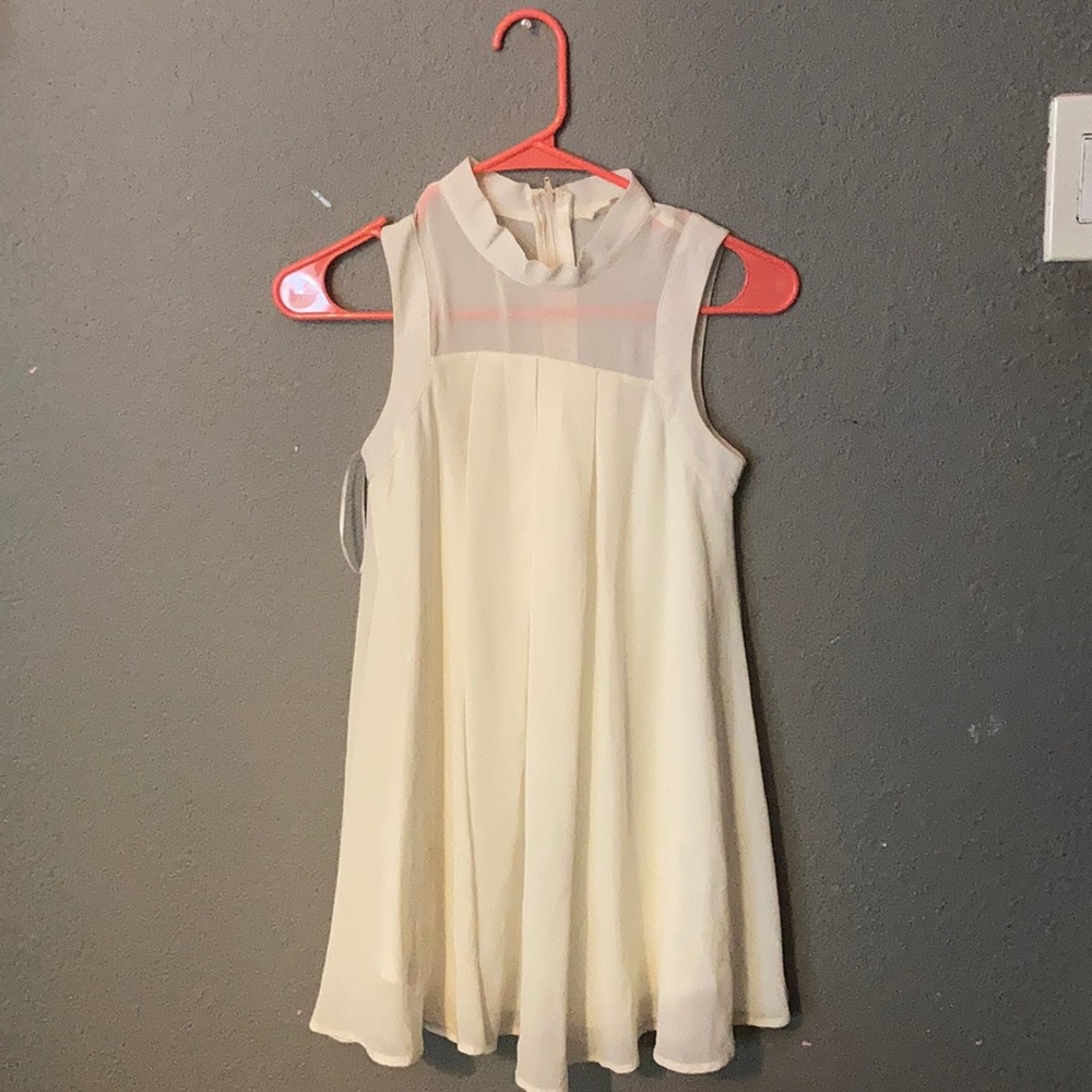 A beautiful white flowing dress